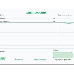Debit Voucher Book 40 Pags Local Paper
