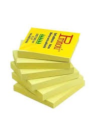 Stick Note 2" X 3" (75 mm X 51 mm) 100 Sheet Yellow Color Pronoti Brand