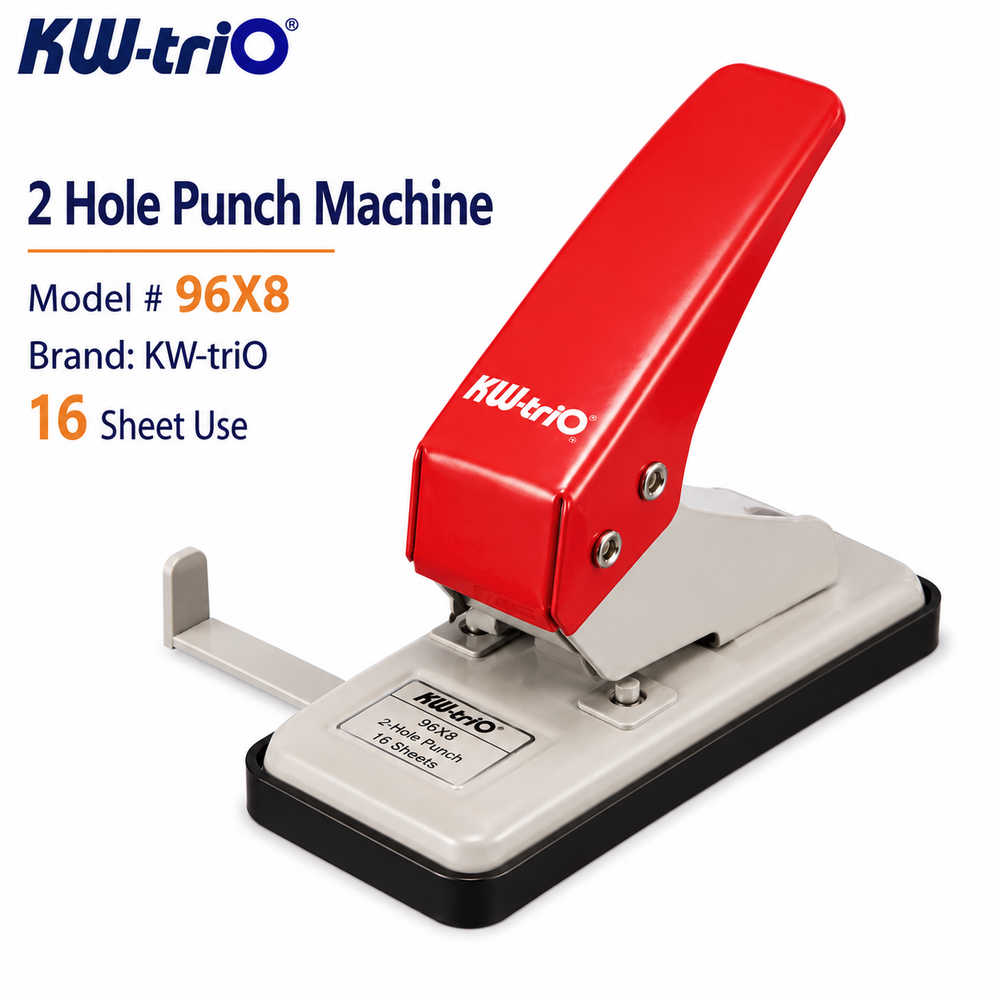 2 Hole Punch Machine Model # 96X8 Kw-Trio Brand 16 Sheet Use