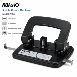 3 Hole Punch Machine Model # 999 Kw-Trio Brand 10 Sheet Use