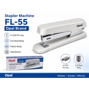 Stapler Machine FL-55 Opal Brand # 23/8 Pin Use Full Steel Body Plastic Body Opal Brand