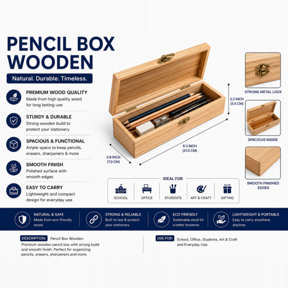 Pencil Box Wooden