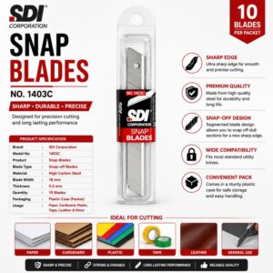 Paper Cutter Blade 10 Each Packet SDI Brand