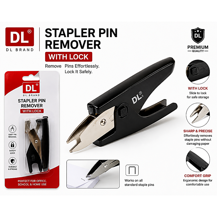 Stapler Pin Remover With Lock DL Brand