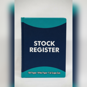 Stock Register 198 Pags White Paper Full Skip Size