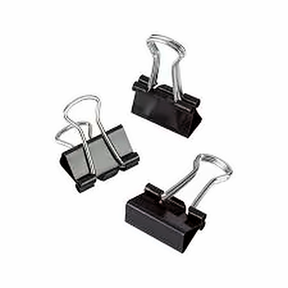 Binder Doc Clip Black (51mm) 12Pcs Diamond Brand