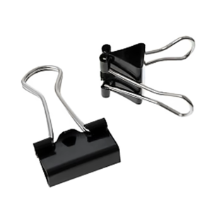 Binder Doc Clip Black (41mm) 12Pcs Diamond Brand